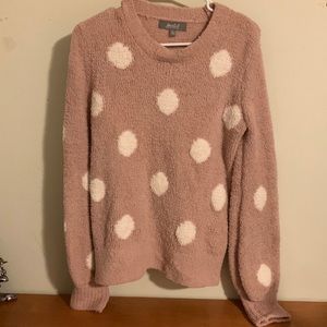 Pink Polka-Dot Sweater